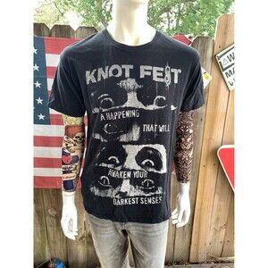 Vintage Y2K Slipknot Knot Fest Double Sided T-shirt Size L